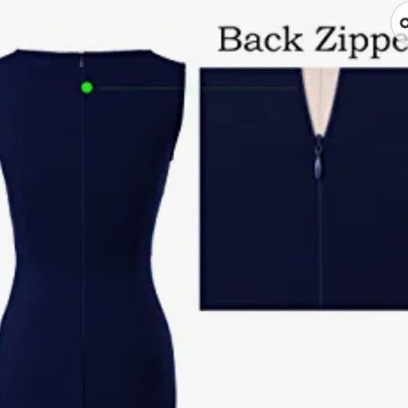 NWT VFSHOW Womens Front Zipper Slim Work Cocktail Party Pencil Dress Size L - Picture 5 of 16